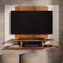Painel Suspenso EJ Off White/Freijó para TV de até 50” – EJ Móveis