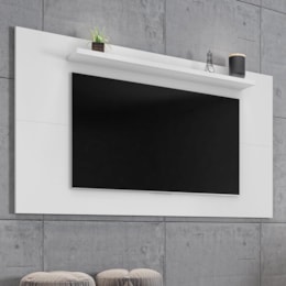 Painel Suspenso Esmeralda 158cm Branco para TV até 60” - Casa D