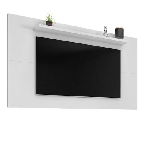 Painel Suspenso Esmeralda 158cm Branco para TV até 60” - Casa D