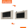 Painel Suspenso Esmeralda 158cm Off White para TV até 60” - Casa D 