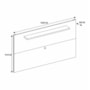 Painel Suspenso Esmeralda 158cm Off White para TV até 60” - Casa D 