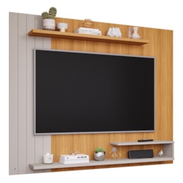 Painel Suspenso Floripa Nature/Off White para TV até 65” - Permóbili Painel Suspenso Floripa Nature/Off White para TV até 65” - Permóbili