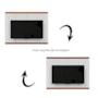 Painel Suspenso Flow Sense Branco para TV até 65” – EJ Móveis