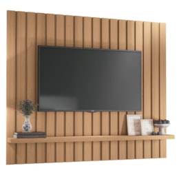 Painel Suspenso Link 1.6 Ripado Freijó para TV até 60" - HB Móveis Painel Suspenso Link 1.6 Ripado Freijó para TV até 60" - HB Móveis