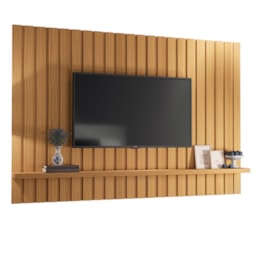 Painel Suspenso Link 2.0 Ripado Cinamomo para TV até 70" - HB Móveis Painel Suspenso Link 2.0 Ripado Cinamomo para TV até 70" - HB Móveis