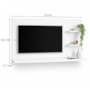 Painel Suspenso New Clean para TV até 49” Branco - Zanzini Móveis 