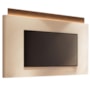 Painel Suspenso Nobre Off White/Castanho para TV até 85" - HB Móveis