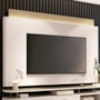 Painel Suspenso Nobre Off White/Champanhe para TV até 85" - HB Móveis