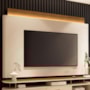 Painel Suspenso Nobre Off White/Cinamomo para TV até 85" - HB Móveis