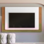 Painel Suspenso Roma 217cm Branco/Cedro para TV até 60” - Casa D