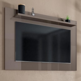 Painel Suspenso Safira 135cm Cinza Pérola para TV até 50” - Casa D