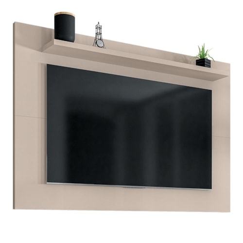 Painel Suspenso Safira 135cm Off White para TV até 50” - Casa D