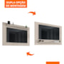 Painel Suspenso Safira 135cm Off White para TV até 50” - Casa D