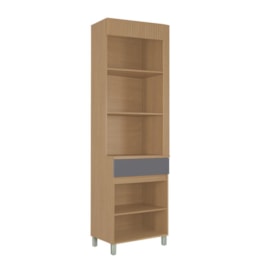 Paneleiro 1 Porta 1 Gaveta Realeza Premium 80cm Titânio - Nesher