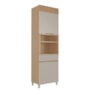 Paneleiro 2 Portas 1 Gaveta com Nicho para Micro-ondas Realeza Premium 65cm Greige - Nesher