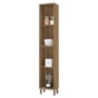 Paneleiro Dinamarca 40cm 2 Portas Castani/Chumbo - Indékes