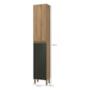 Paneleiro Dinamarca 40cm 2 Portas Castani/Chumbo - Indékes