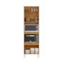 Paneleiro Duplo Forno 4 Portas 70cm com Vidro Reflecta Plena Cinamon/Nude Prime TX - Demóbile