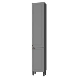 Paneleiro Firenze 40cm 2 Portas Chumbo/Titânio - Indékes