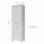 Paneleiro Marquesa 70cm 2 Portas e 2 Gavetas Branco - Nesher