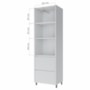 Paneleiro Rainha 70cm 2 Portas e 2 Gavetas Branco - Nesher