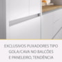 Paneleiro Rainha 70cm 2 Portas e 2 Gavetas Branco - Nesher