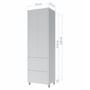 Paneleiro Rainha 70cm 2 Portas e 2 Gavetas Branco - Nesher