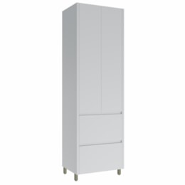 Paneleiro Rainha 70cm 2 Portas e 2 Gavetas Branco - Nesher