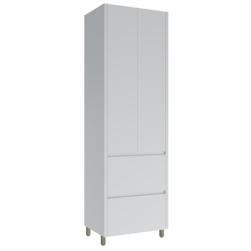 Paneleiro Rainha 70cm 2 Portas e 2 Gavetas Branco - Nesher