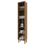 Paneleiro Toronto 40cm 2 Portas Freijó/Chumbo - Indékes