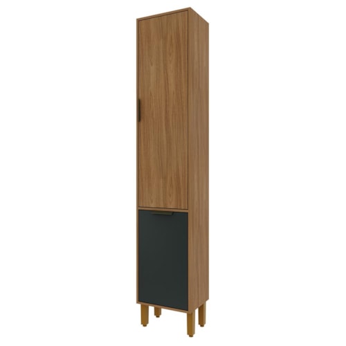 Paneleiro Toronto 40cm 2 Portas Freijó/Chumbo - Indékes
