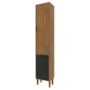 Paneleiro Toronto 40cm 2 Portas Freijó/Chumbo - Indékes