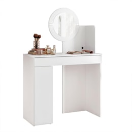 Penteadeira Camarim Áurea 1 Porta e 1 Gaveta Branco - Móveis Albatroz Penteadeira Camarim Áurea 1 Porta e 1 Gaveta Branco - Móveis Albatroz