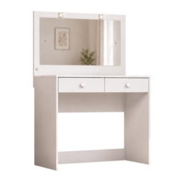 Penteadeira Camarim Daila com 2 Gavetas Branco - Móveis Henn 