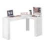 Penteadeira Camarim de Canto Jade 1 Porta Branco Fosco – Mobler