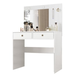 Penteadeira Camarim Ideal 2 Gavetas Branco - Moval Penteadeira Camarim Ideal 2 Gavetas Branco - Moval