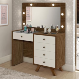 Penteadeira Camarim Luna Malbec/Off White sem Banqueta - Móveis Luapa Penteadeira Camarim Luna Malbec/Off White sem Banqueta - Móveis Luapa