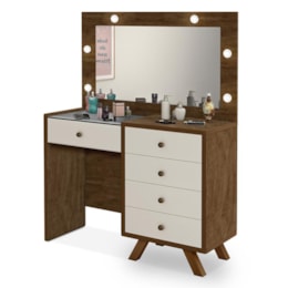 Penteadeira Camarim Luna Malbec/Off White sem Banqueta - Móveis Luapa Penteadeira Camarim Luna Malbec/Off White sem Banqueta - Móveis Luapa