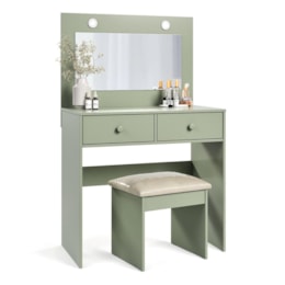 Penteadeira Camarim Maia Caapi com Banqueta Almofadada - Móveis Luapa