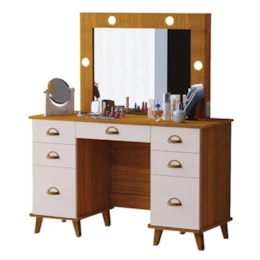 Penteadeira Camarim New Seul Freijó/Maní sem Banqueta - Móveis Luapa Penteadeira Camarim New Seul Freijó/Maní sem Banqueta - Móveis Luapa