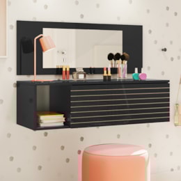 Penteadeira Joy Preto - Peternella Móveis Penteadeira Joy Preto - Peternella Móveis