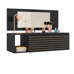 Penteadeira Joy Preto - Peternella Móveis Penteadeira Joy Preto - Peternella Móveis