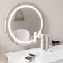 Penteadeira Tifanny Espelho Giratório com LED Branco Soft/Natural - Matic Móveis