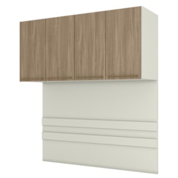 Ponte Casal Modulado Seletto 4 Portas Areia/Jequitibá - Móveis Henn  Ponte Casal Modulado Seletto 4 Portas Areia/Jequitibá - Móveis Henn