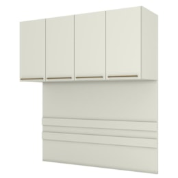 Ponte Casal Modulado Seletto 4 Portas Areia - Móveis Henn  Ponte Casal Modulado Seletto 4 Portas Areia - Móveis Henn