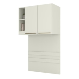 Ponte Solteiro Modulado Seletto 2 Portas Areia - Móveis Henn  Ponte Solteiro Modulado Seletto 2 Portas Areia - Móveis Henn