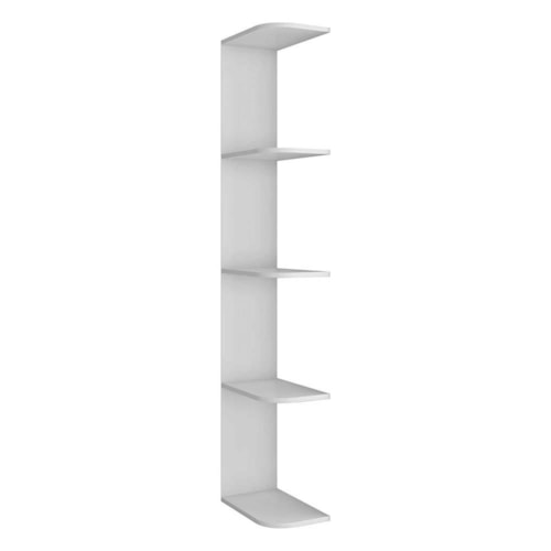 Prateleira Externa para Guarda Roupa Smim/Luna Branco Brilho - Móveis Peroba