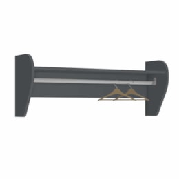 Prateleira Juju Grafite - Reller Móveis Prateleira Juju Grafite - Reller Móveis