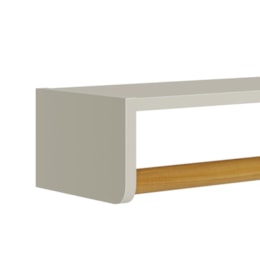 Prateleira Theo 70,6cm Areia Fosco/Amadeirado - Reller Móveis Prateleira Theo 70,6cm Areia Fosco/Amadeirado - Reller Móveis
