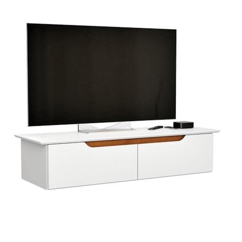 Rack Aparador Suspenso Flow Branco – EJ Móveis